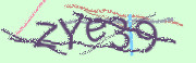 Captcha image with letters